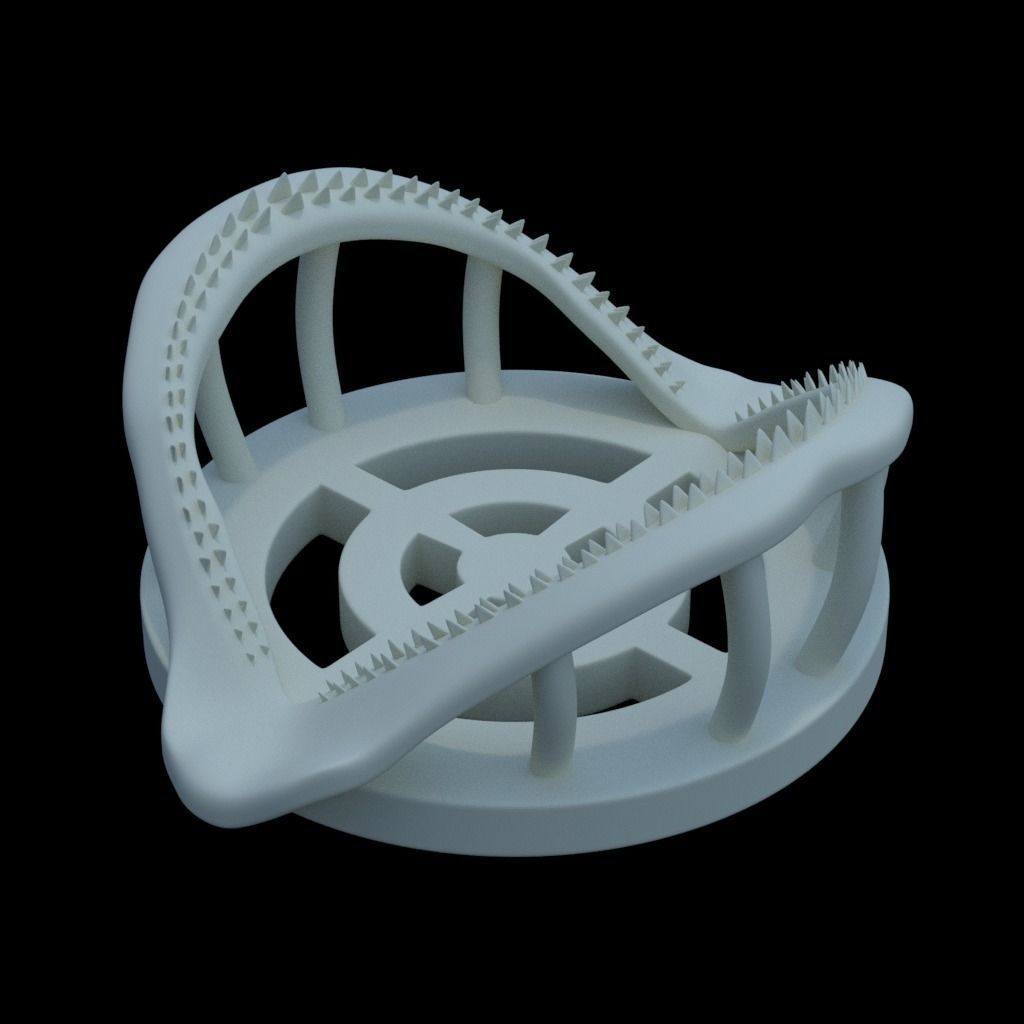 Shark Jaw Coaster 3D print model_6