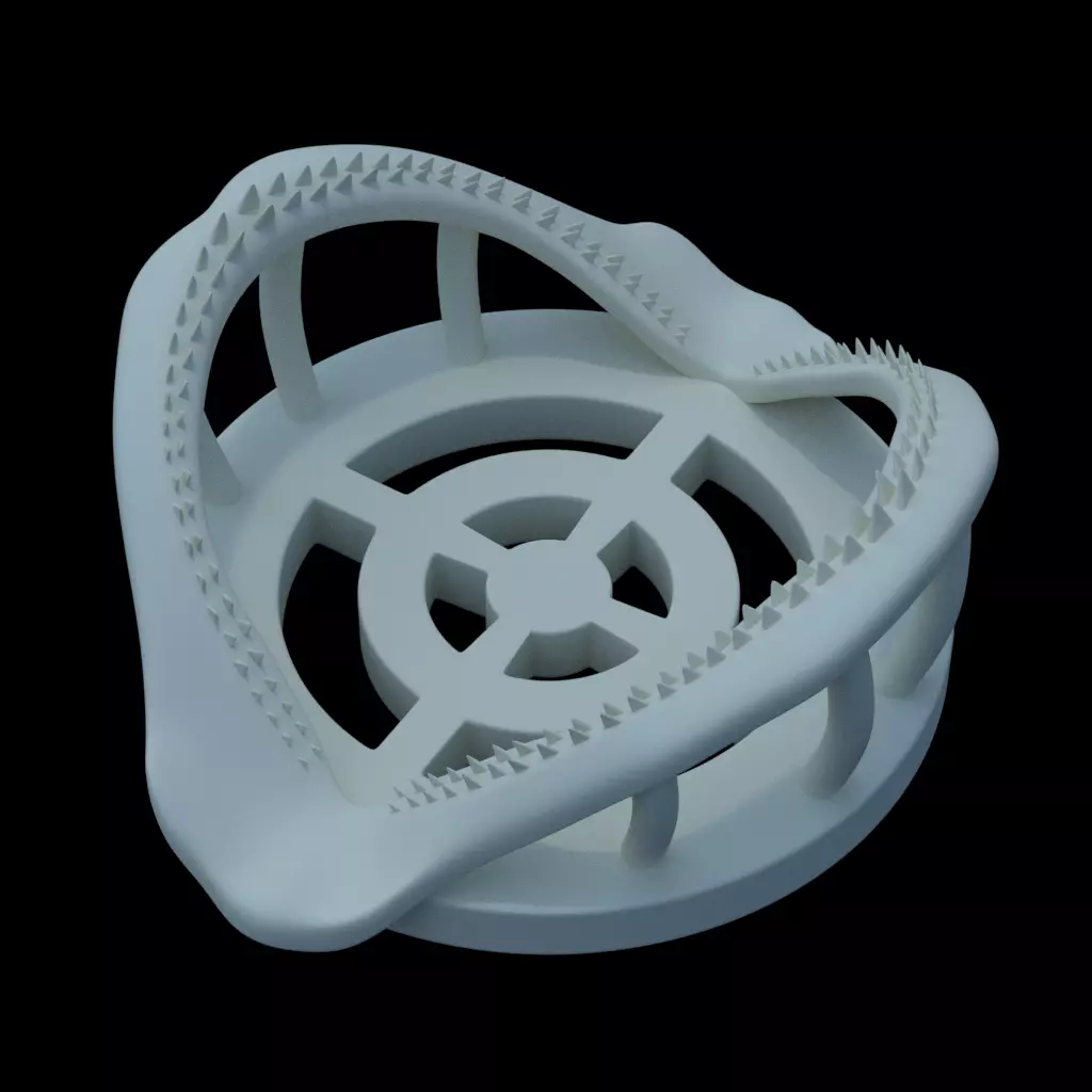 Shark Jaw Coaster 3D print model_0