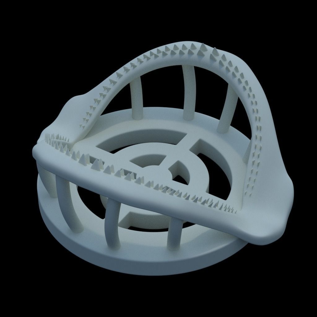 Shark Jaw Coaster 3D print model_2