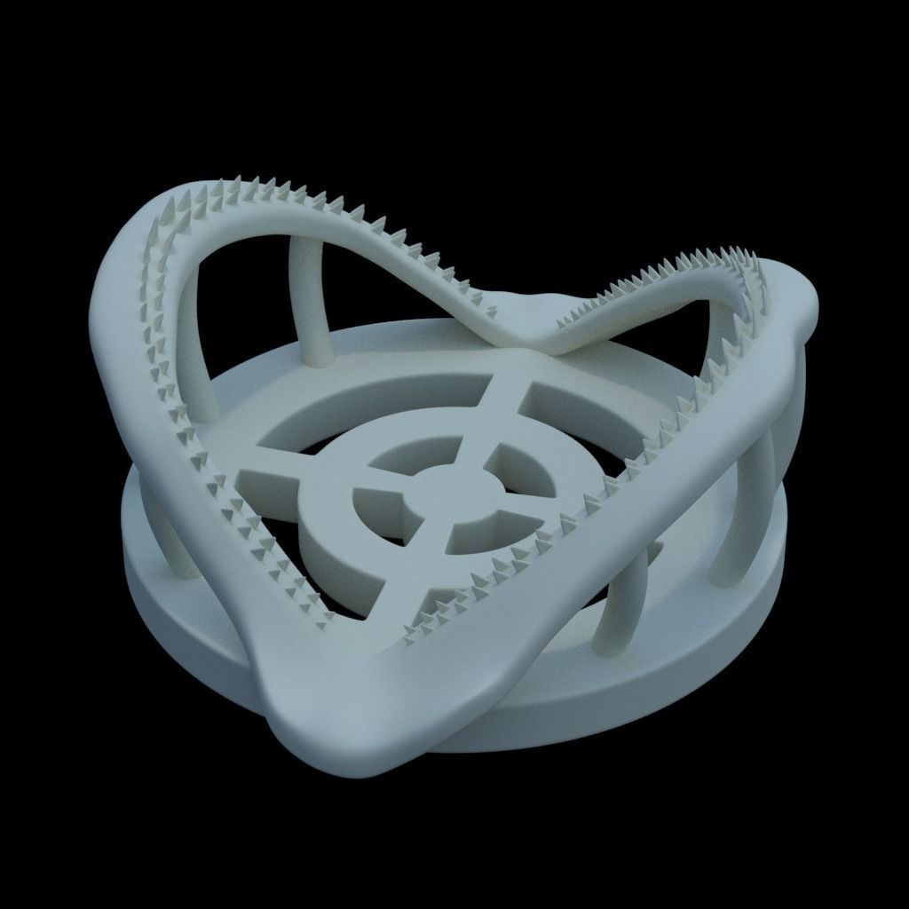Shark Jaw Coaster 3D print model_5