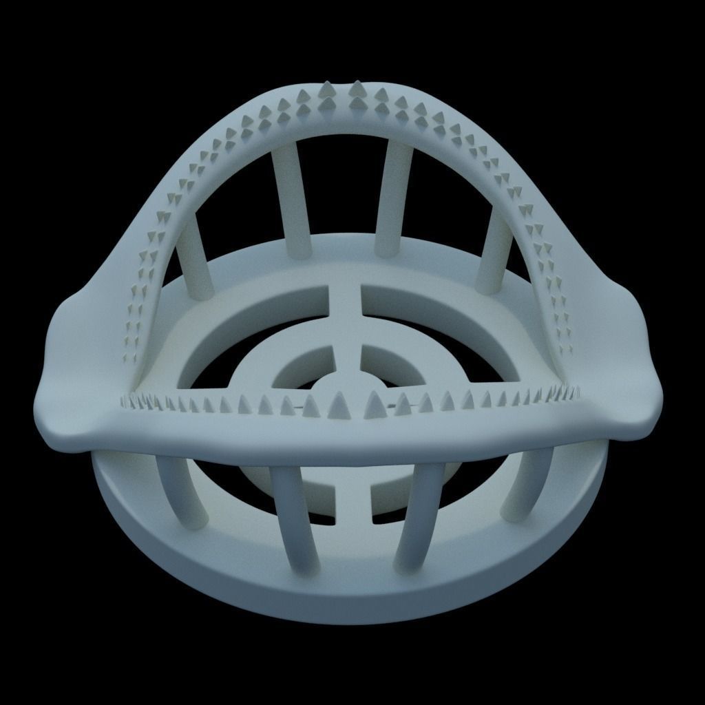 Shark Jaw Coaster 3D print model_1