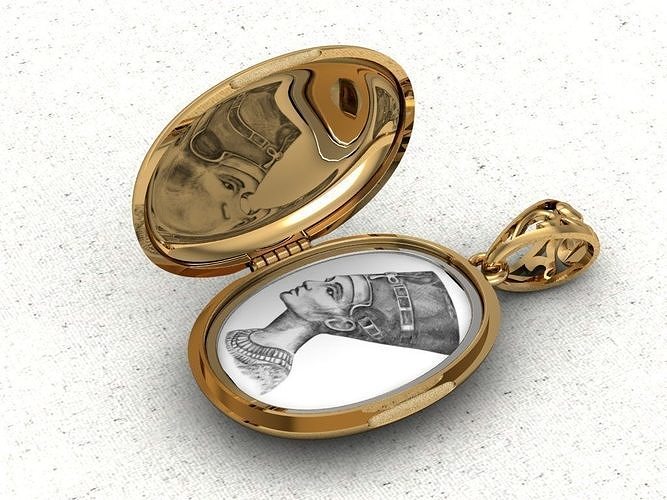 Pendant locket for photos 3D print model