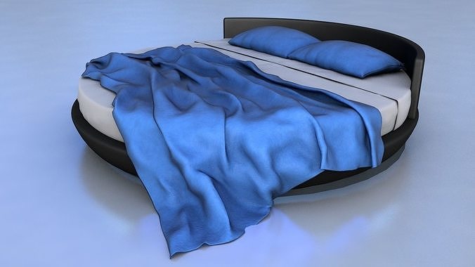 Round Bed Free 3D model