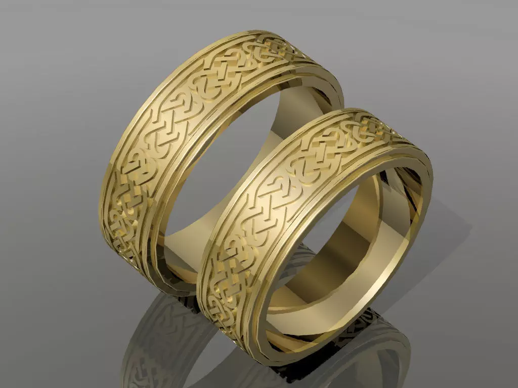 Wedding Bands 86 3D print model