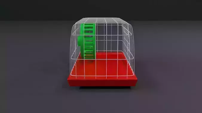 Hamster Cage Low-poly 3D model
