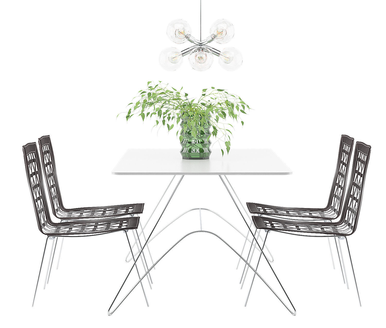 Dining Furnitures Set 24 3D model_2