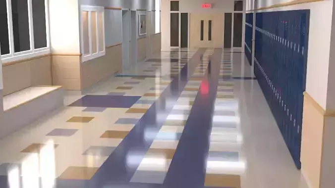 School Corridor - UE4