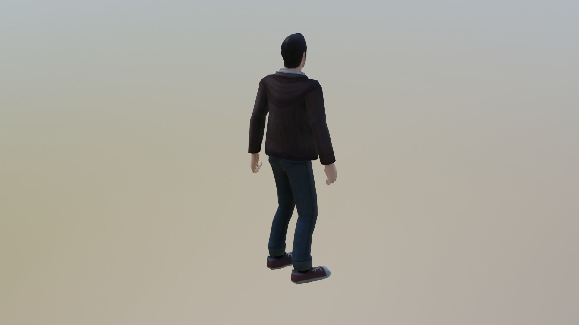 Casual Male Free low-poly 3D model_13