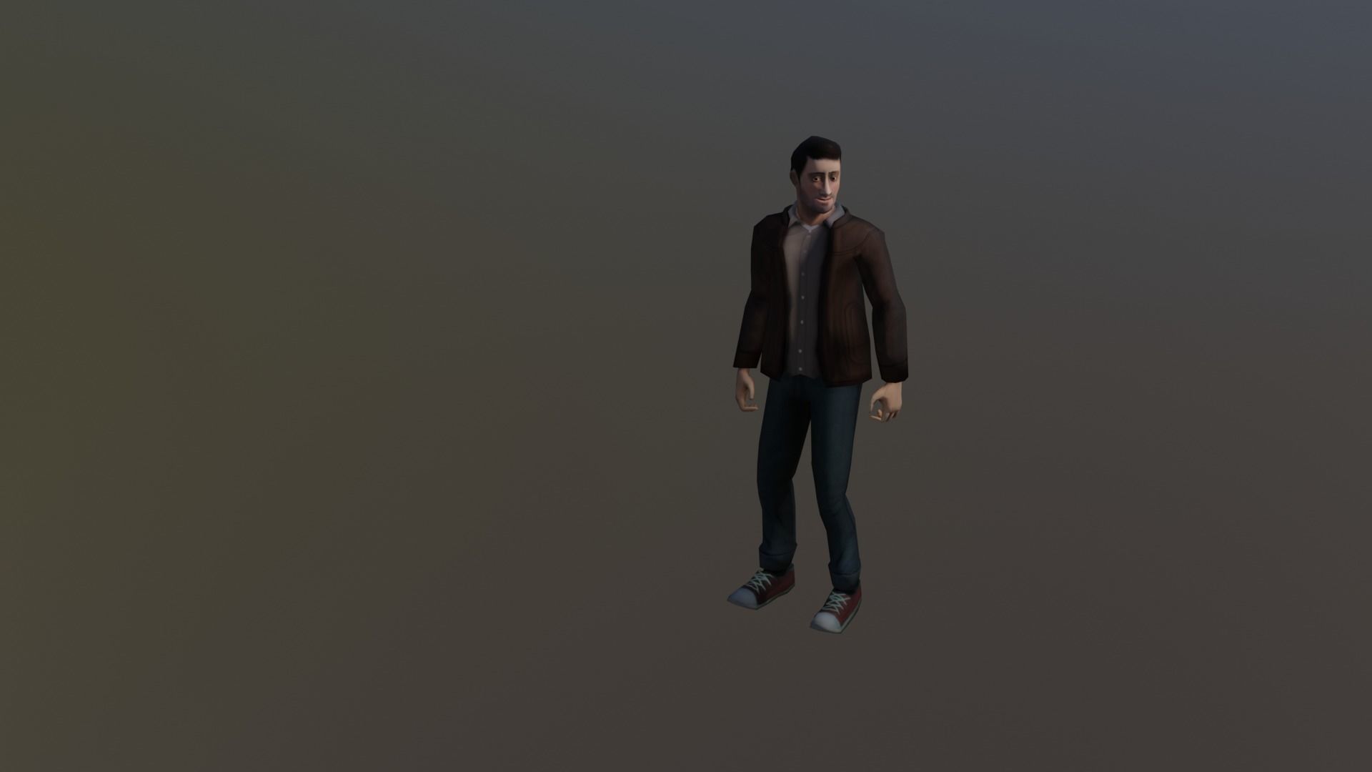 Casual Male Free low-poly 3D model_3