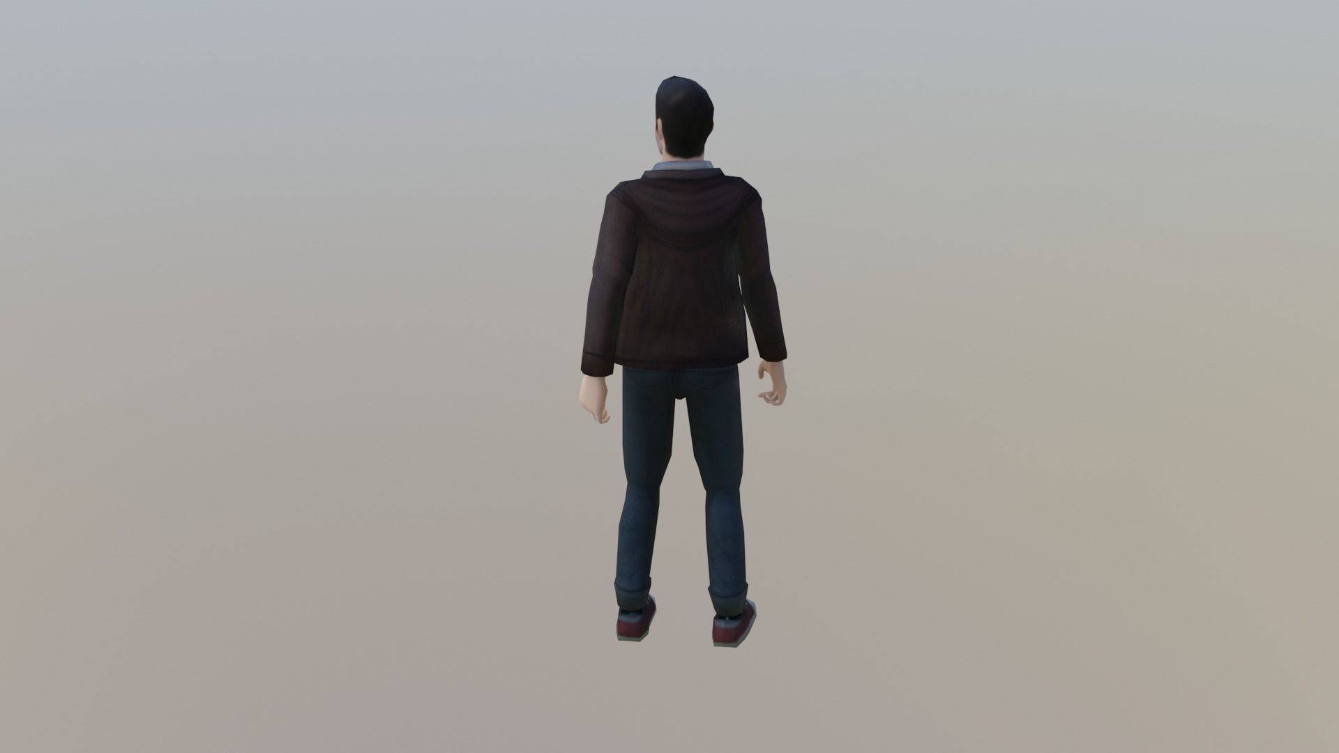 Casual Male Free low-poly 3D model_11