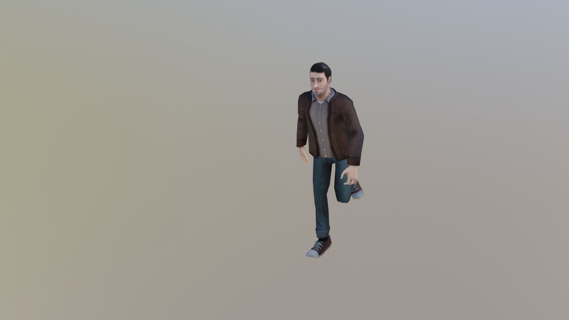 Casual Male Free low-poly 3D model_10