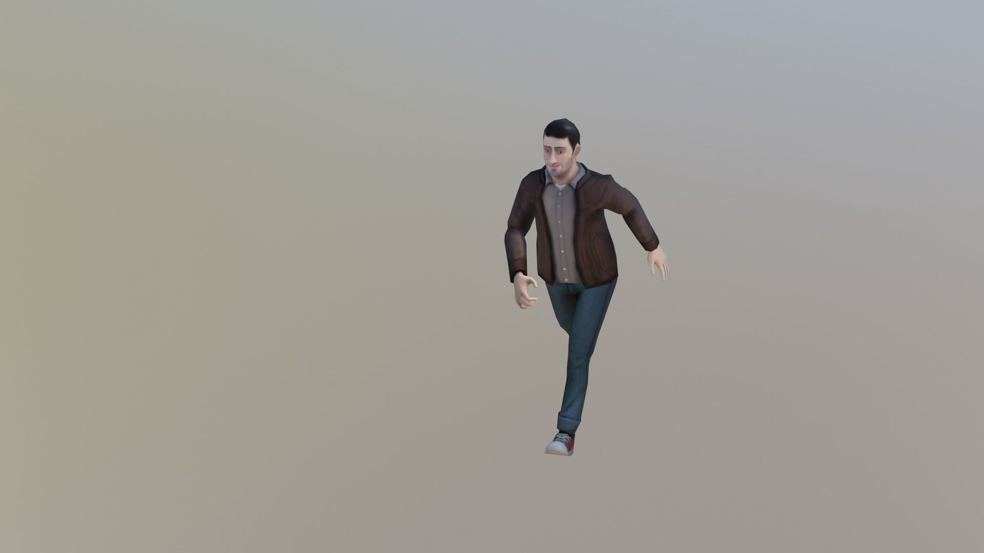 Casual Male Free low-poly 3D model_4