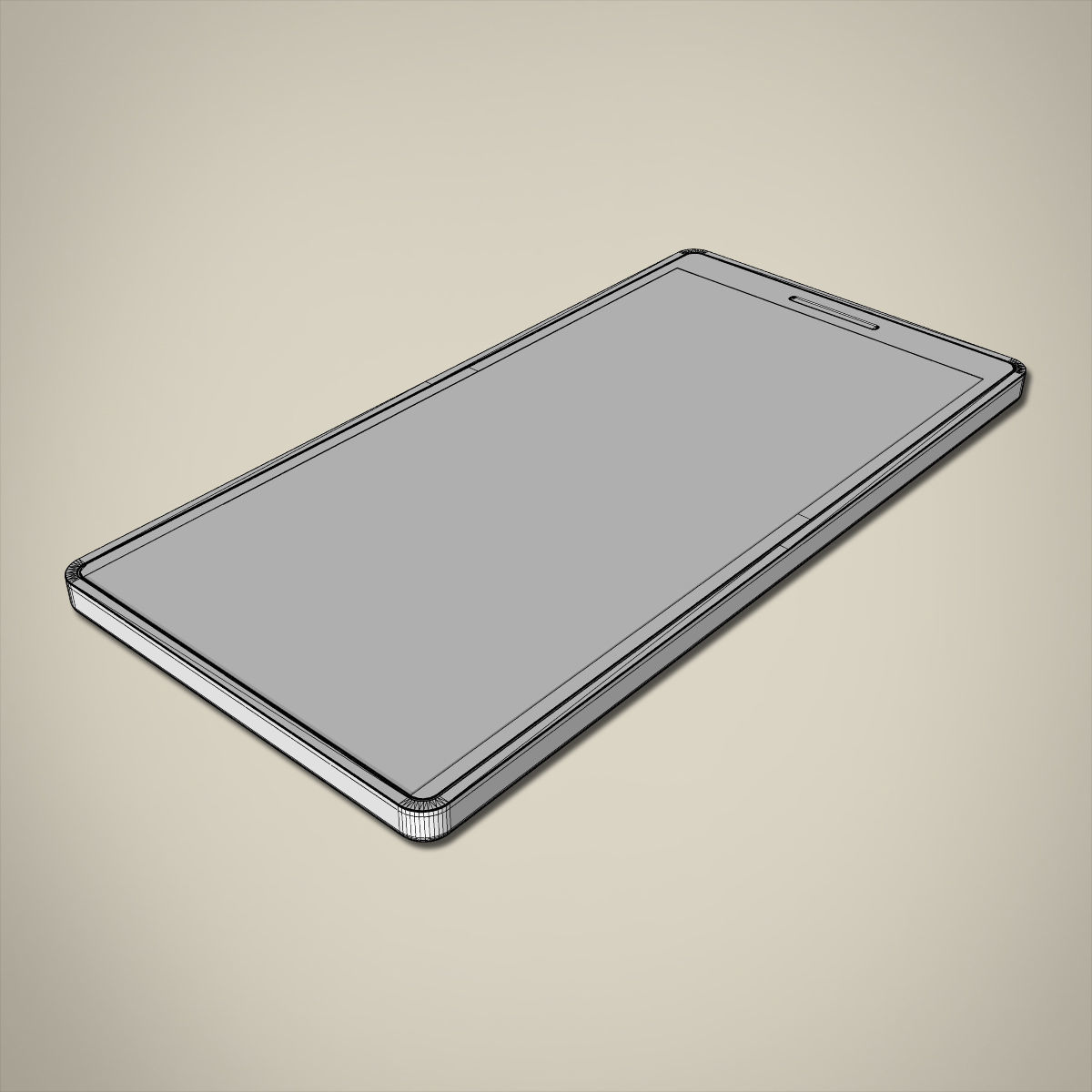 Phone nokia lumia Low-poly 3D model_8