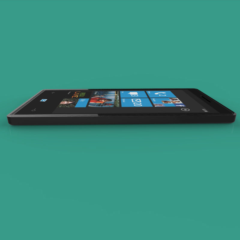 Phone nokia lumia Low-poly 3D model_2