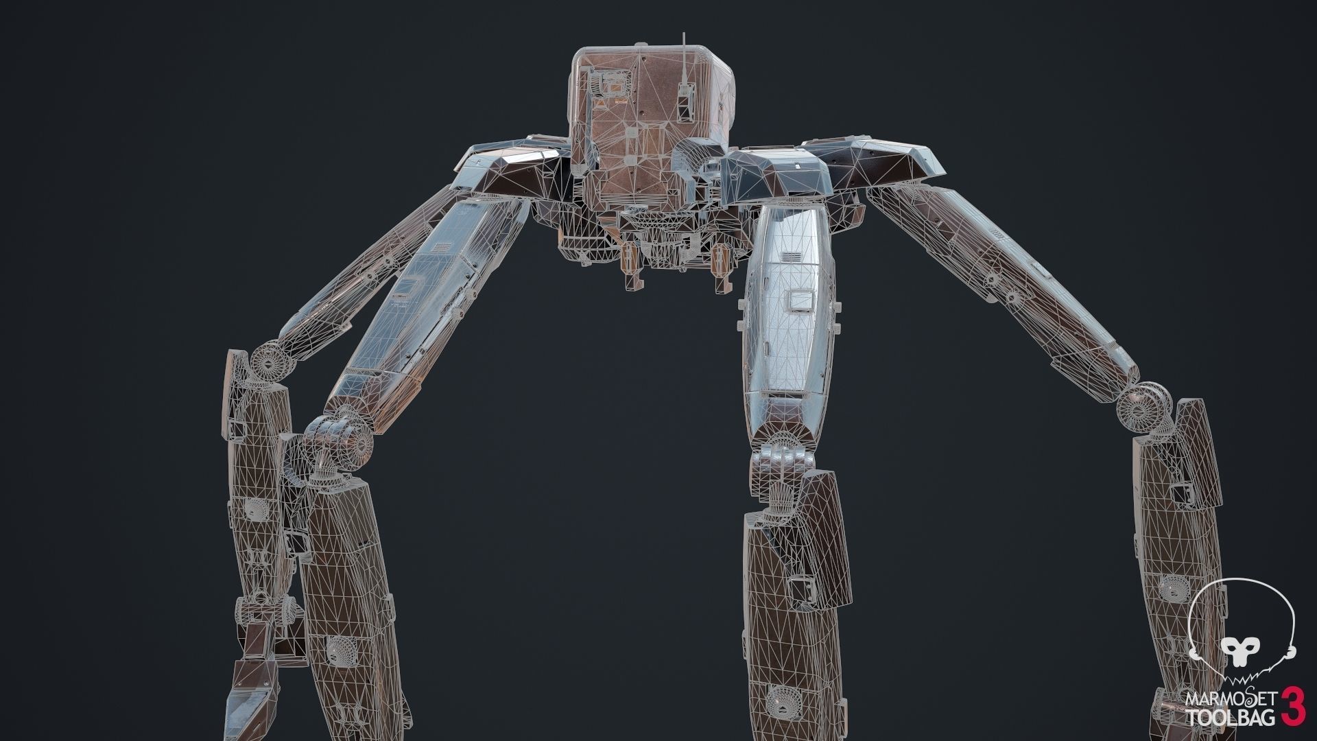 scifi-model532 star wars sci - fi robot 3D model_4