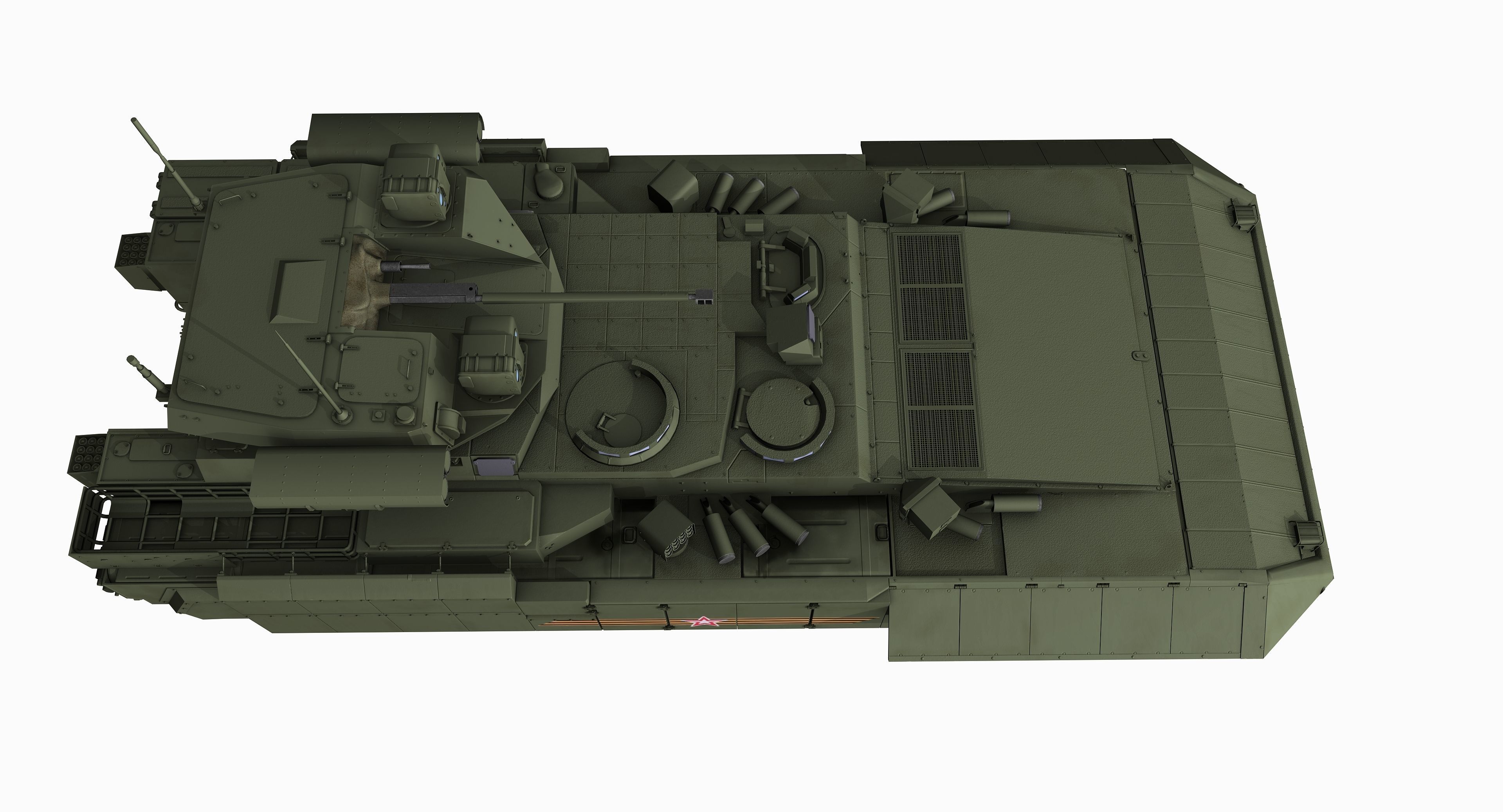 T-15 Armata Russian Heavy APC Game PBR Model Low-poly 3D model_12