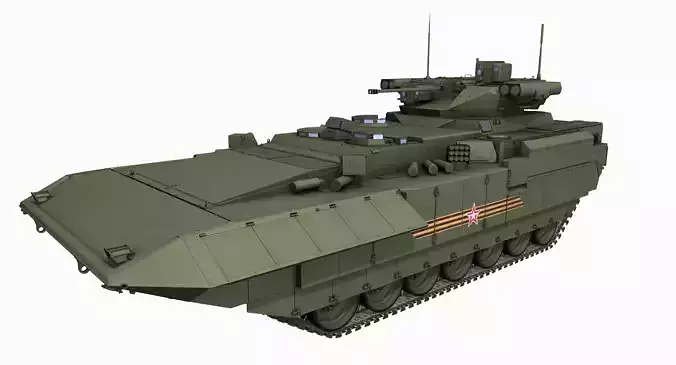 T-15 Armata Russian Heavy APC Game PBR Model Low-poly 3D model