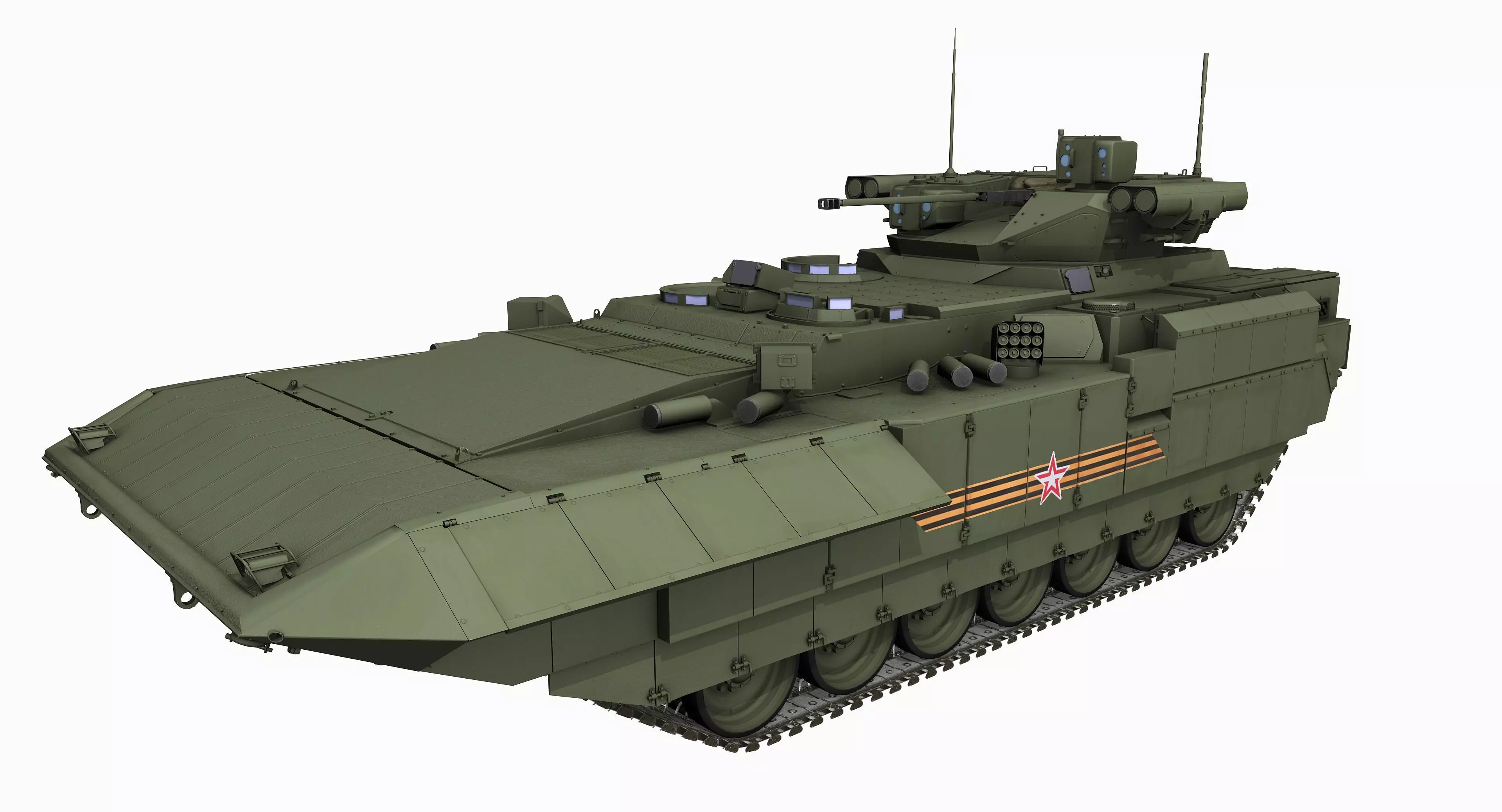 T-15 Armata Russian Heavy APC Game PBR Model Low-poly 3D model_0