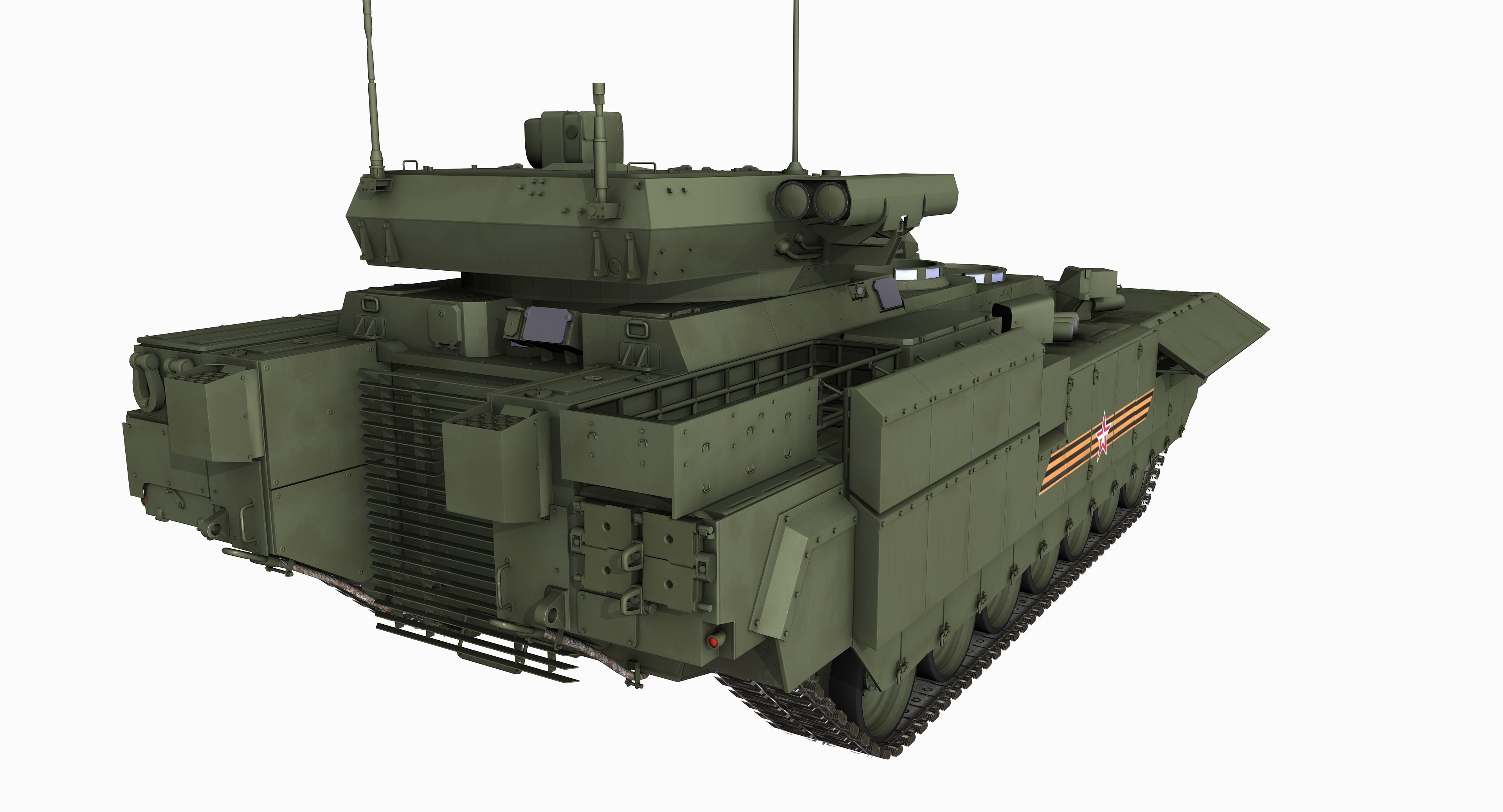 T-15 Armata Russian Heavy APC Game PBR Model Low-poly 3D model_7