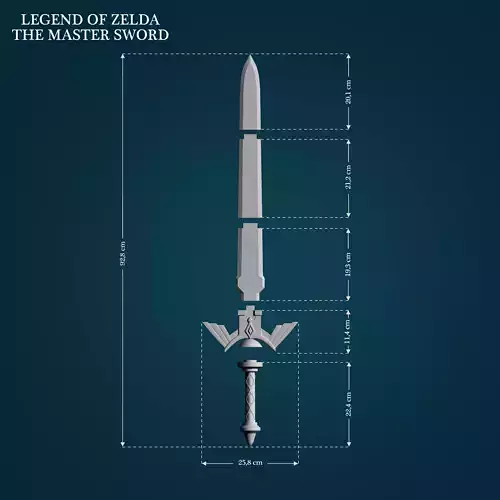 Master Sword from Legend Of Zelda 3D print model