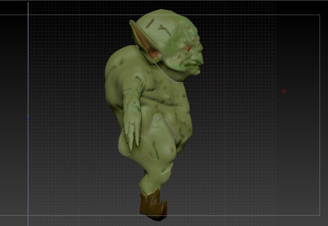 Goblin creature 3D model_3
