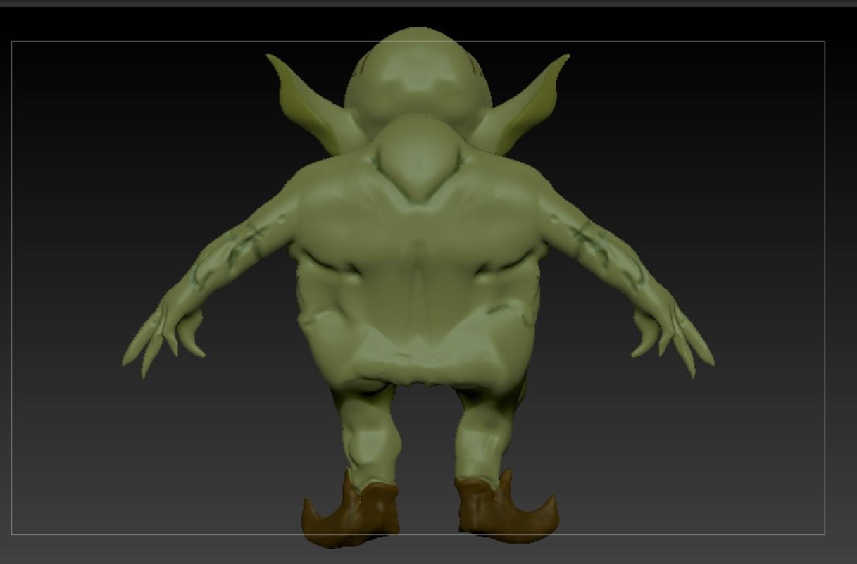 Goblin creature 3D model_2