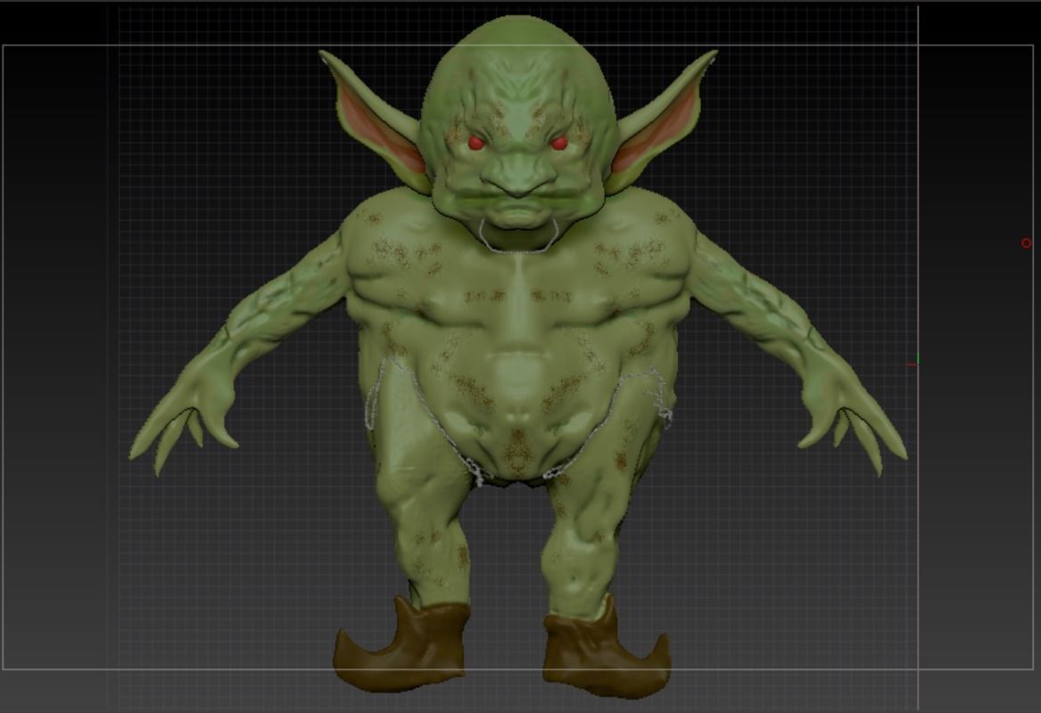 Goblin creature 3D model_4