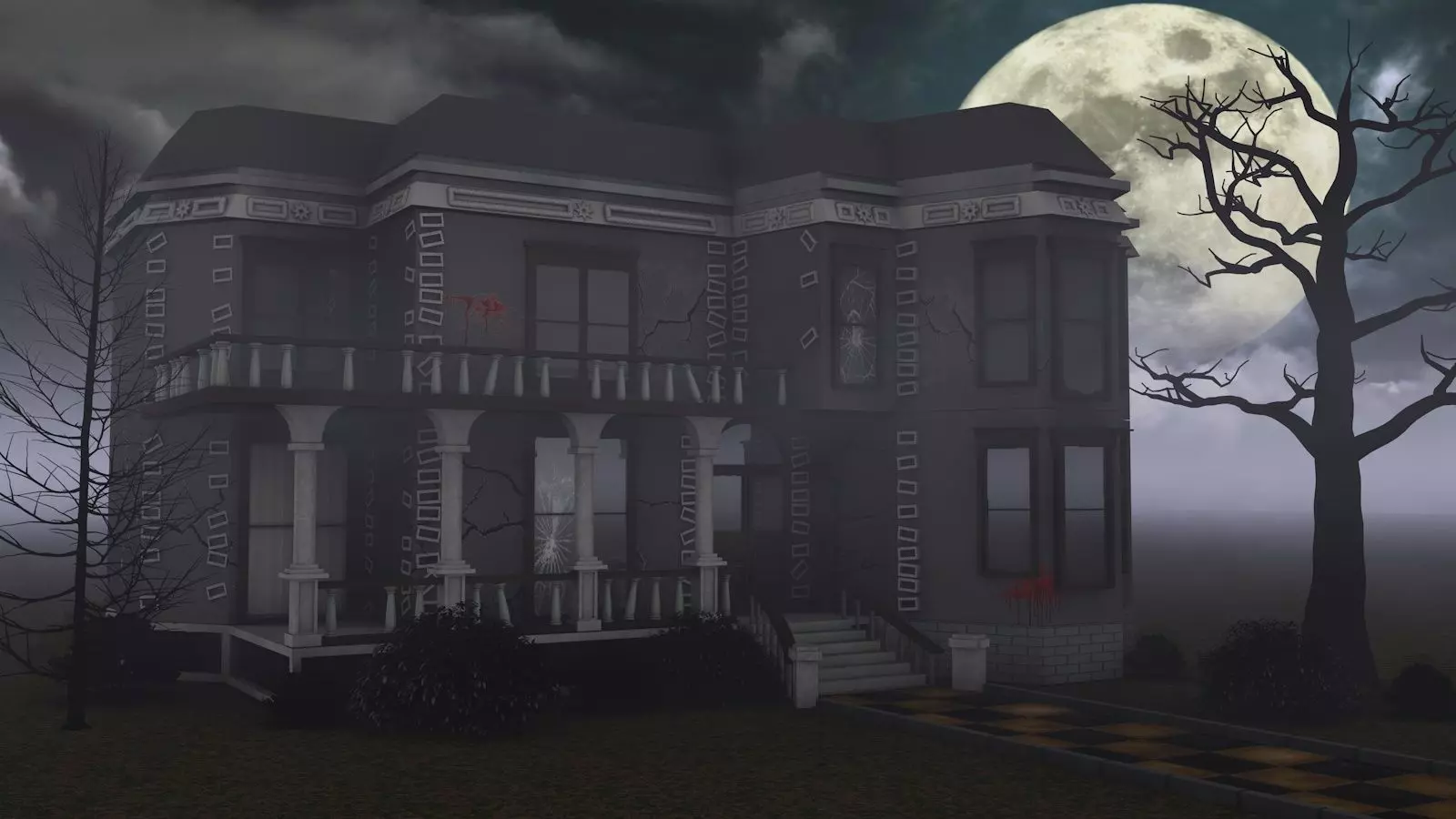 horror house 3D model_0