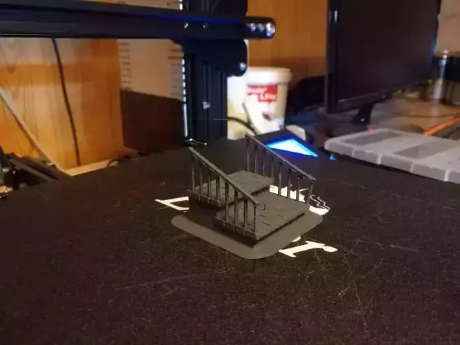 Stairs for Resident evil 2 the board game Free 3D print model