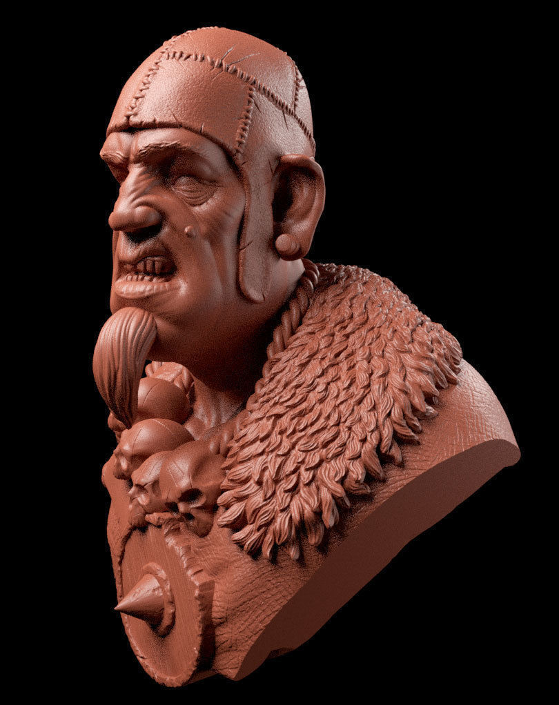 Giant bust Free 3D print model_4