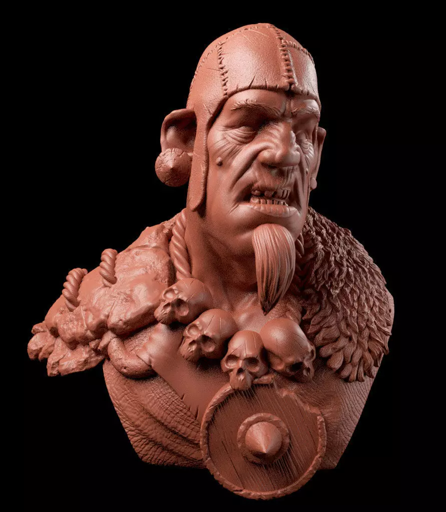 Giant bust Free 3D print model_0