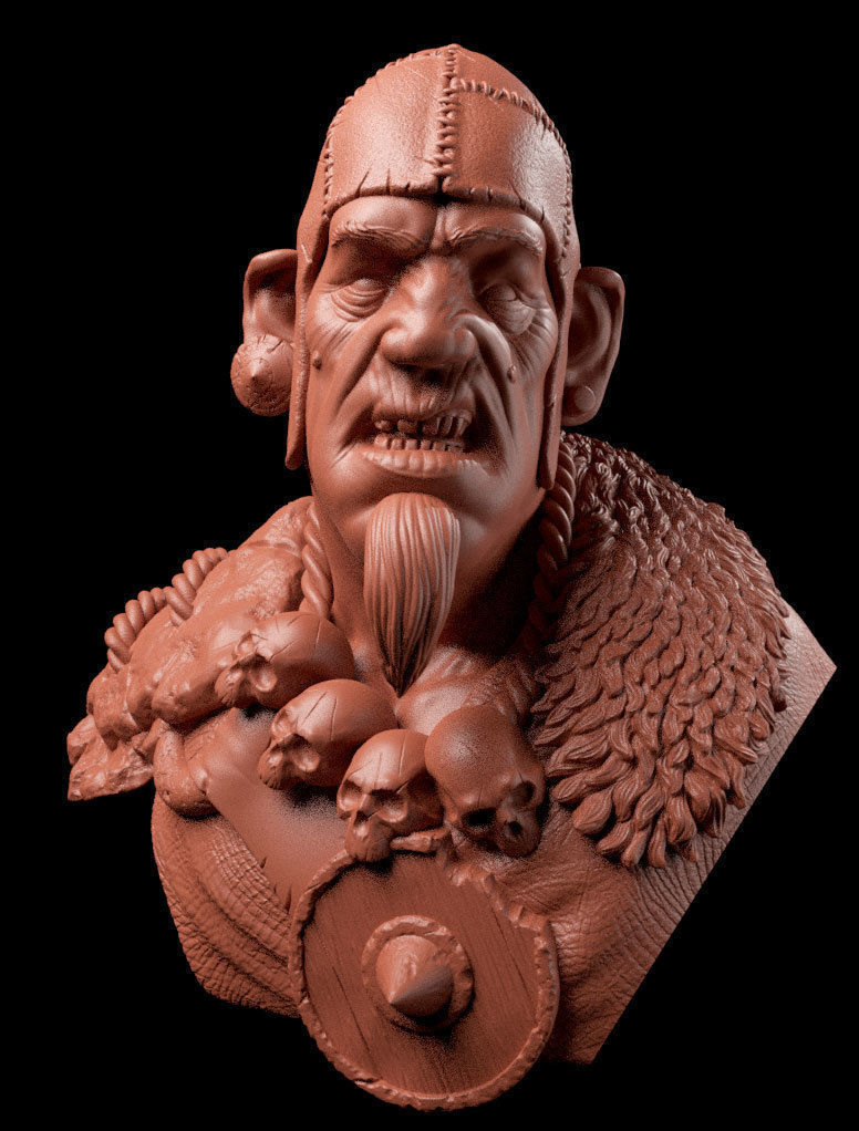 Giant bust Free 3D print model_6