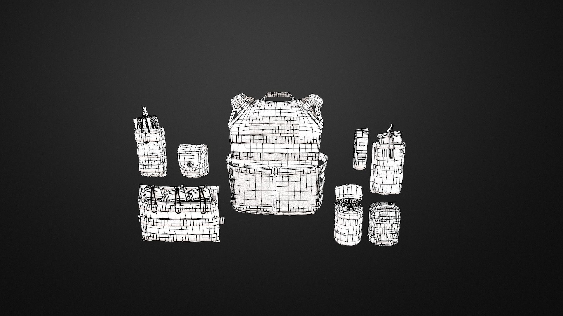 JPC Vest Low-poly 3D model_10