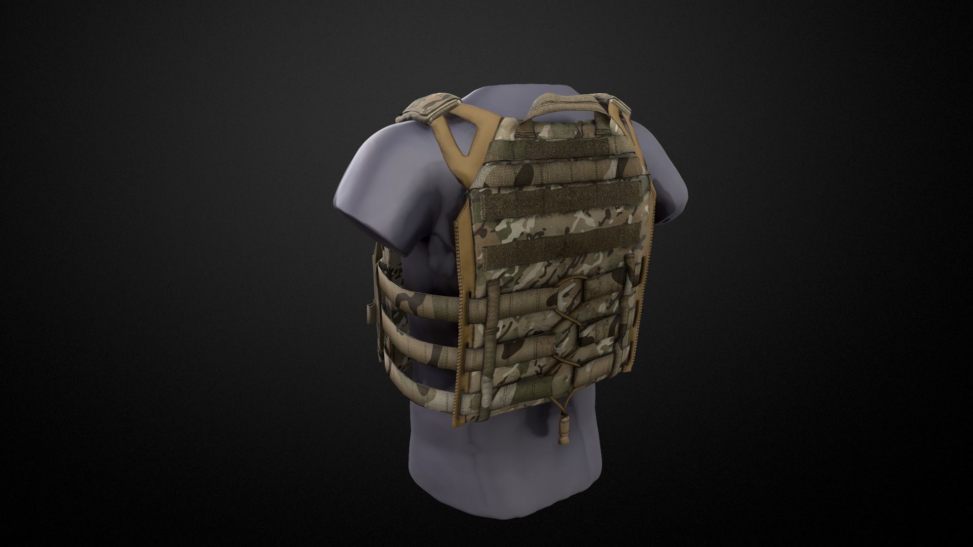 JPC Vest Low-poly 3D model_9