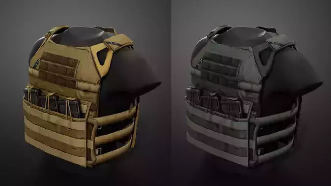 JPC Vest Low-poly 3D model