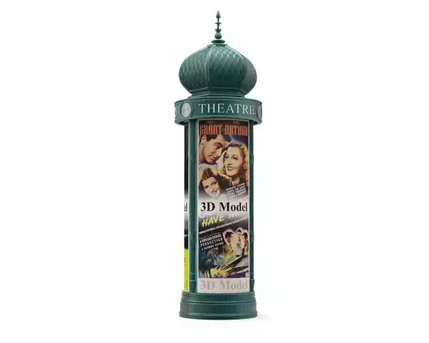 Advertising Column 3D model