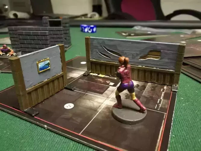 Walls for Resident Evil 2 the board game