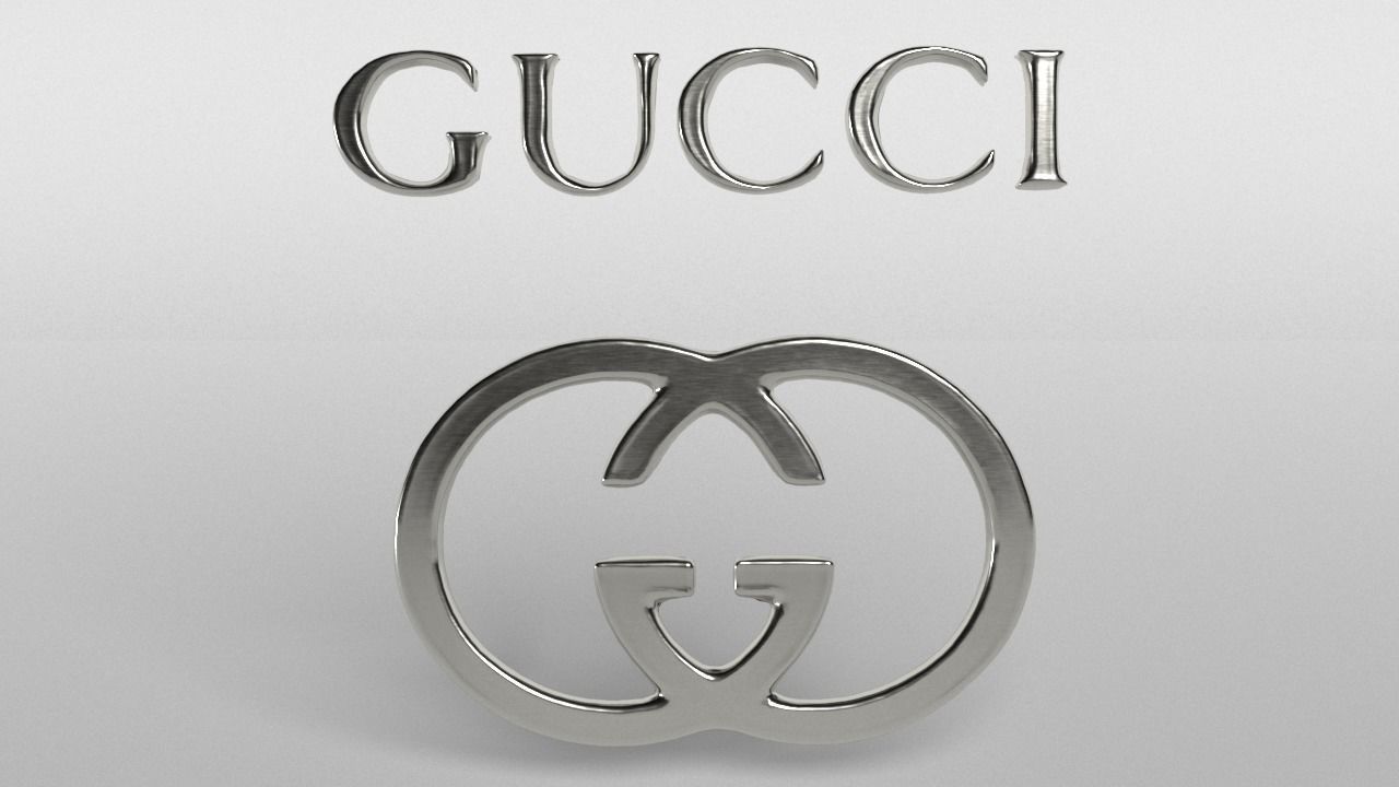 Gucci Logo 02 Free low-poly 3D model_2