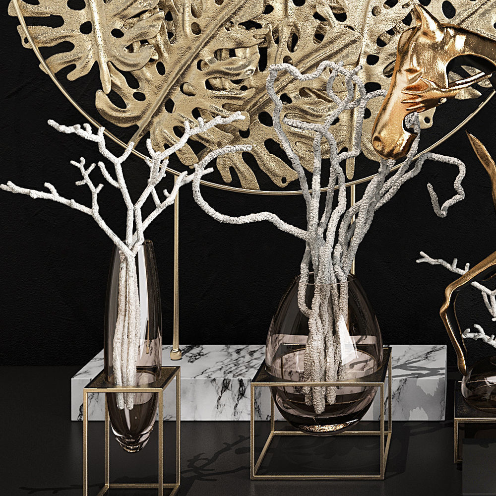 Decor set 40 3D model_4