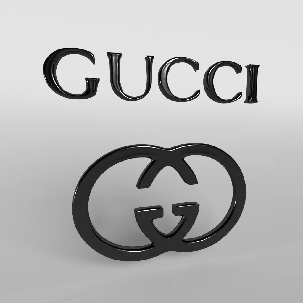 Gucci Logo 03 Free low-poly 3D model_0