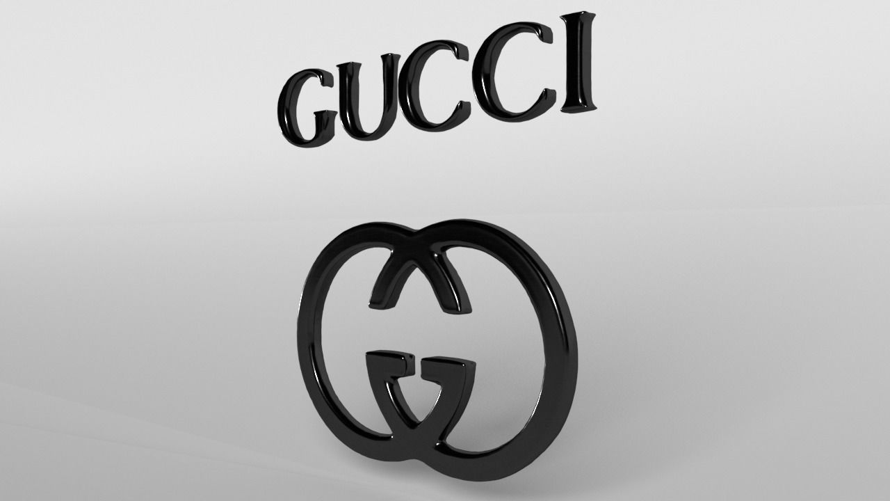 Gucci Logo 03 Free low-poly 3D model_3
