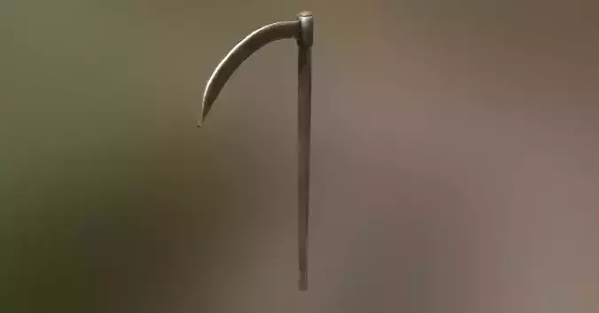 PBR Scythe farmer death sickle Low-poly 3D model