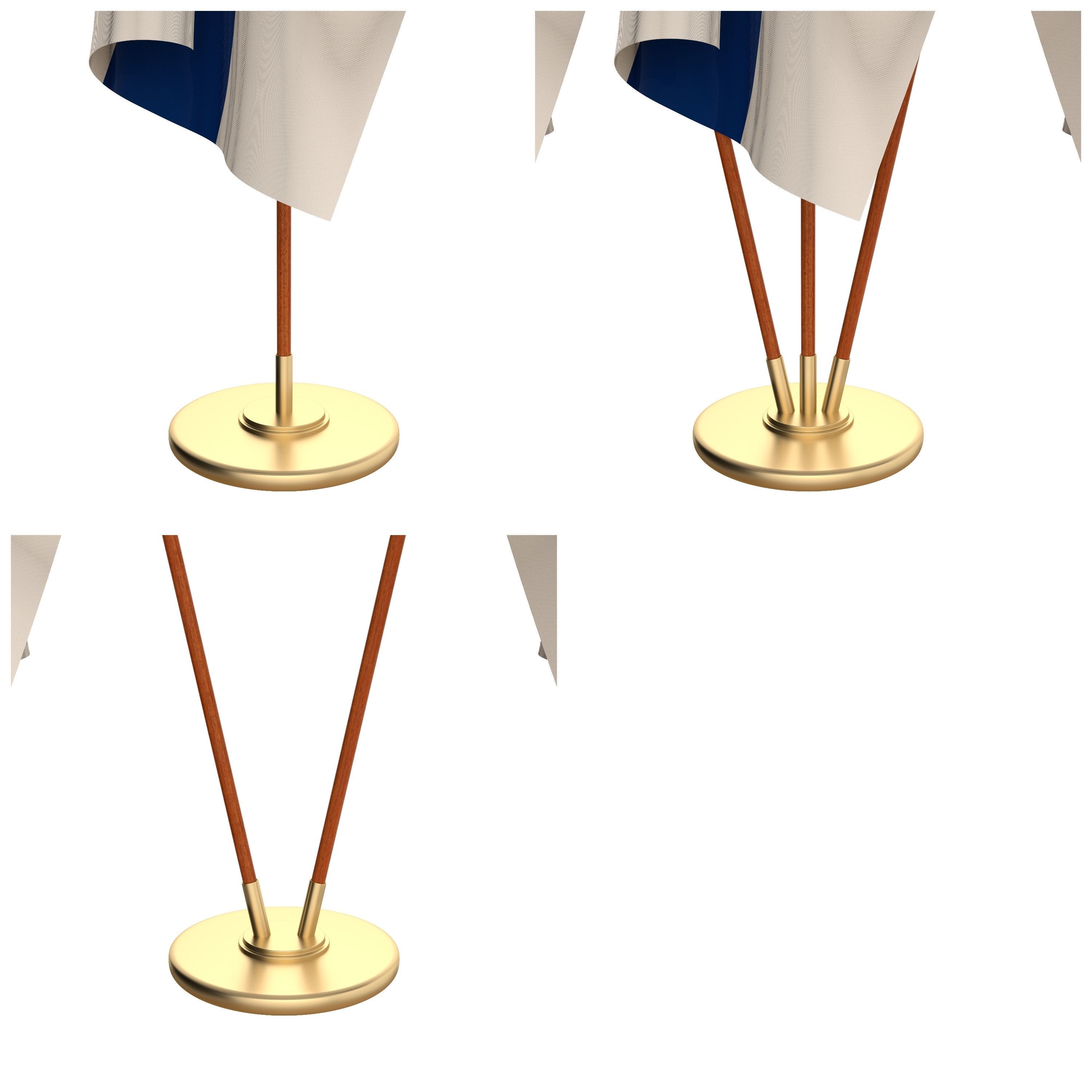 Finland Flag Packs 3D model_3