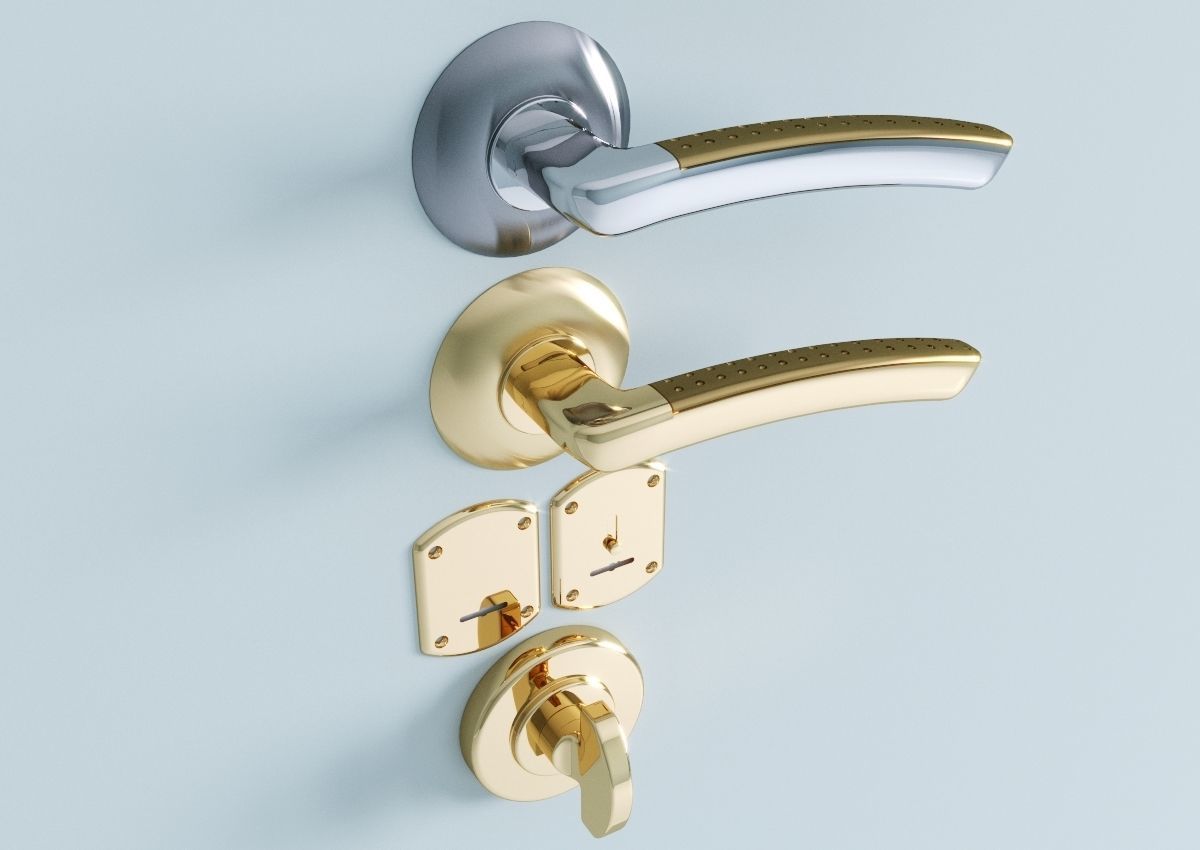 Door handle Armadillo 3D model_1