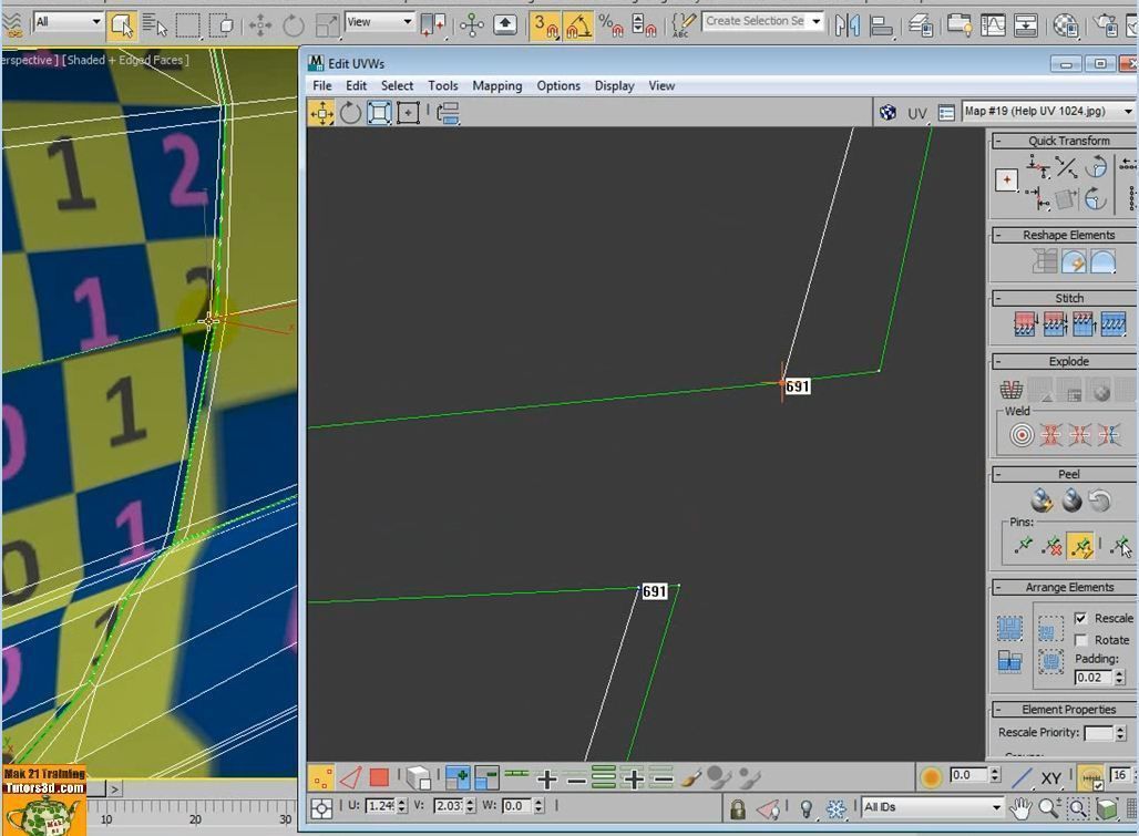 3ds max 2014 Unwrap Mapping vol 35 Italiano MP4 3D model_19