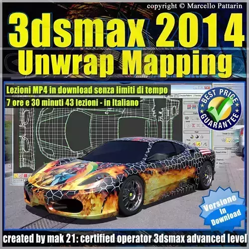 3ds max 2014 Unwrap Mapping vol 35 Italiano MP4 3D model