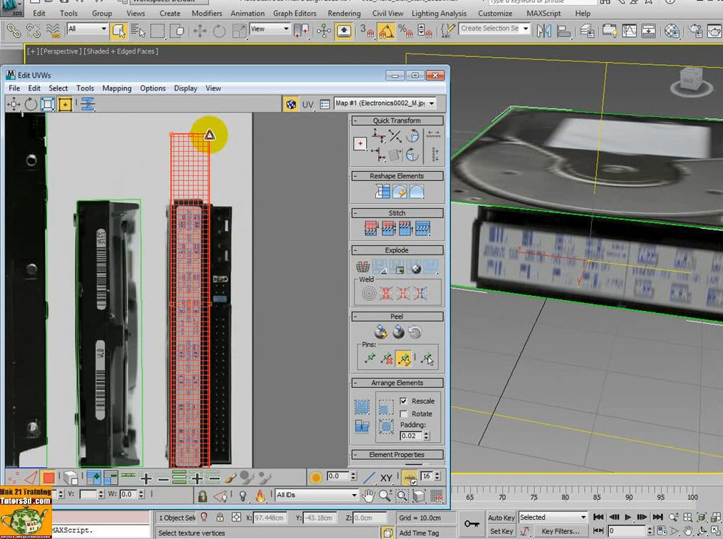 3ds max 2014 Unwrap Mapping vol 35 Italiano MP4 3D model_9