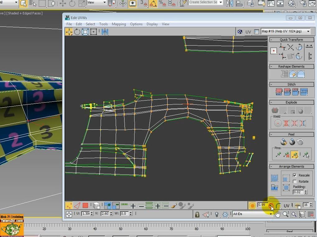 3ds max 2014 Unwrap Mapping vol 35 Italiano MP4 3D model_12