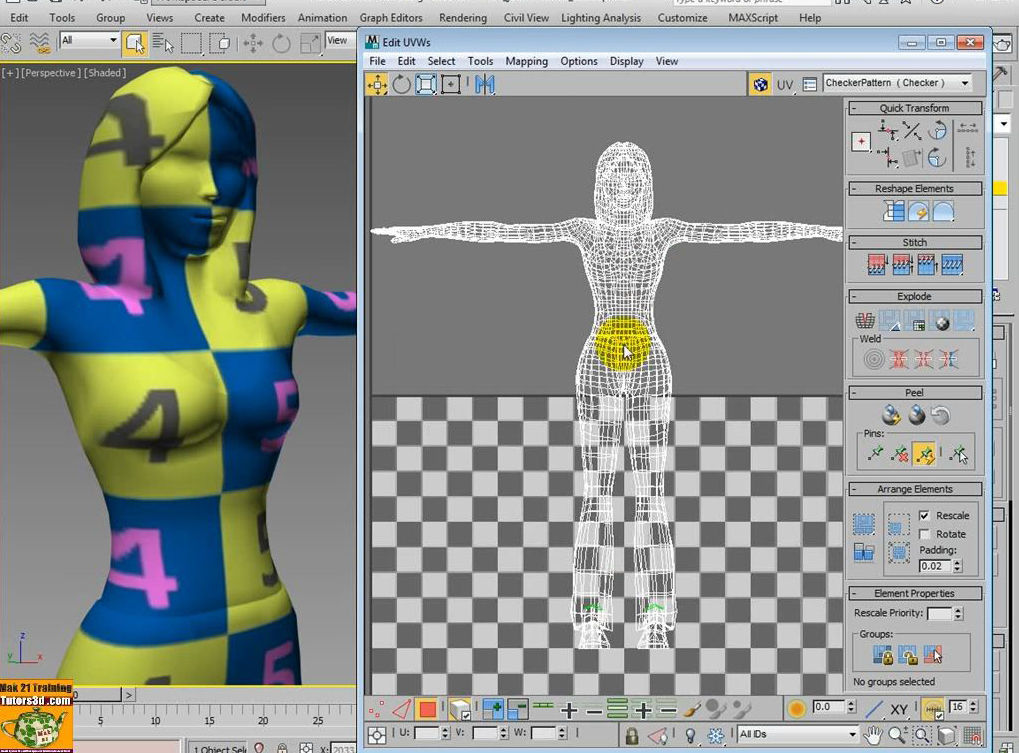 3ds max 2014 Unwrap Mapping vol 35 Italiano MP4 3D model_7