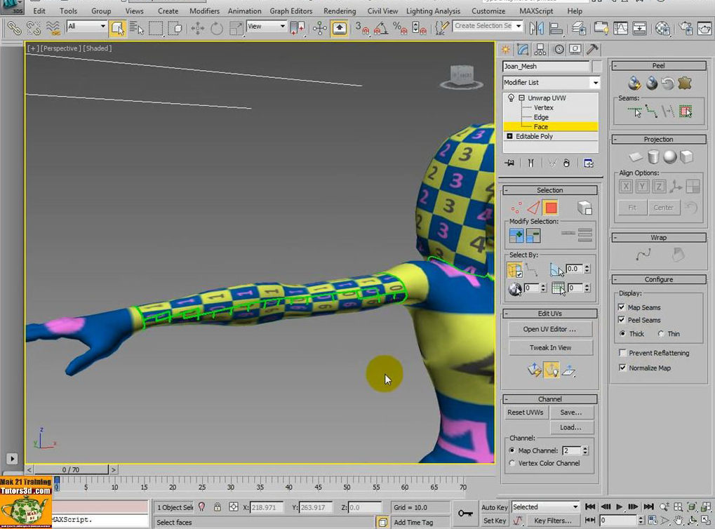 3ds max 2014 Unwrap Mapping vol 35 Italiano MP4 3D model_8